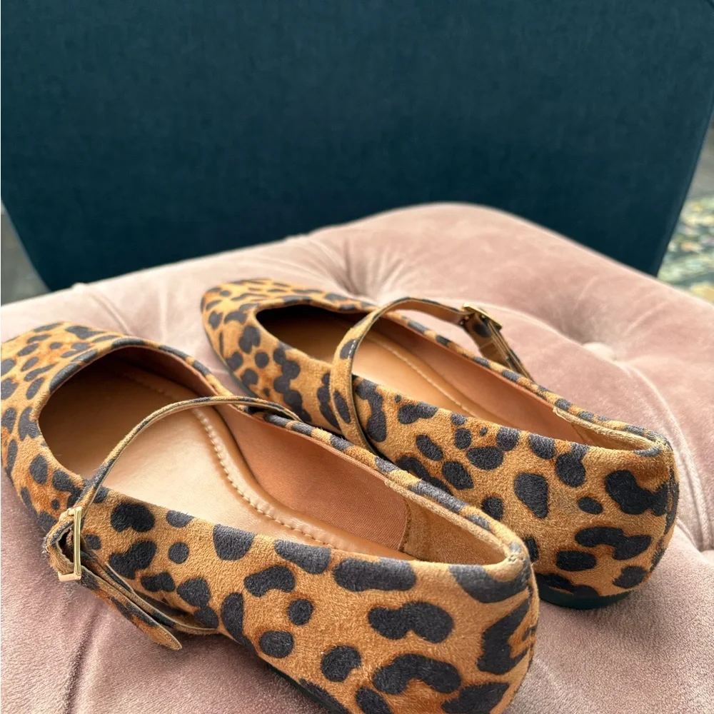 ASOS Leopard Print Mary Jane Ballet Flats - Picture 10 of 11